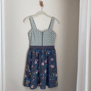 UO Kimchi Blue Empire Waist Dress with Pockets, S